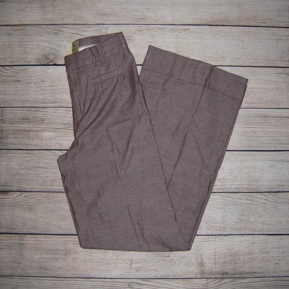 Elevenses Brown Wide Leg High Waist Pants Trousers 0